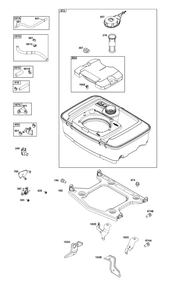 Fuel Supply Group Diagram and Parts List for 356447-0673-F1 200000 - 399999 Briggs and Stratton Engine